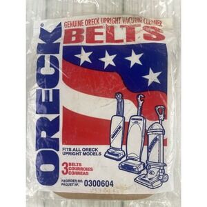 Oreck Genuine Upright‎ Vacuum Cleaner Belts 010-0804 - 3 Pack - Sealed